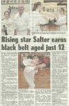 Cordelia Salter Gains Black Belt