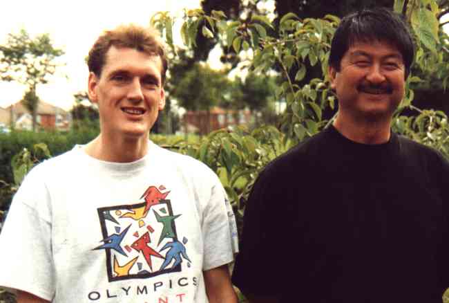 Dave at home with Asano Sensei