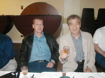 With Kancho Kanazawa at Jim Palmer's 20th Anniversary Party 2002.