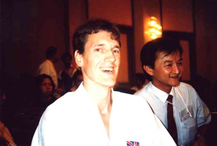 Dave at S.K.I. World Champ's 1991 with Friend Paul Chin (Malaysia)