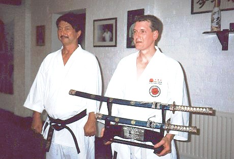 Dave Kershaw 7th Dan and Hanshi Asano 9th Dan
